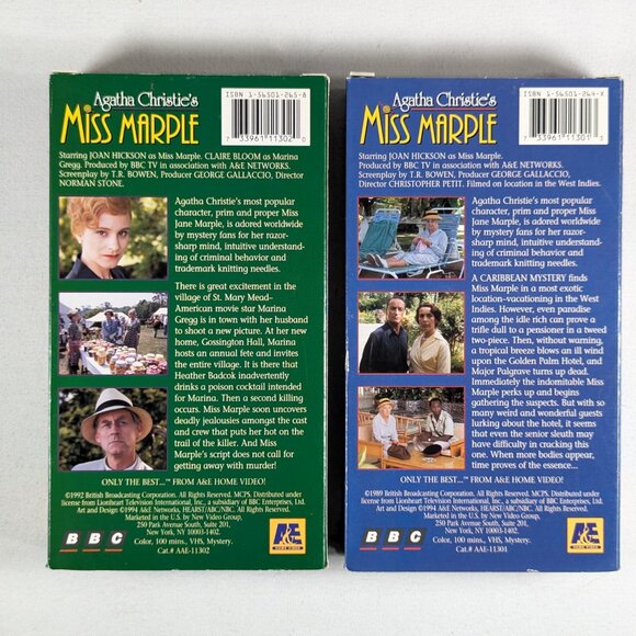 3/$15 AGATHA CHRISTIE Miss Marple VHS movie tapes - Picture 4 of 16